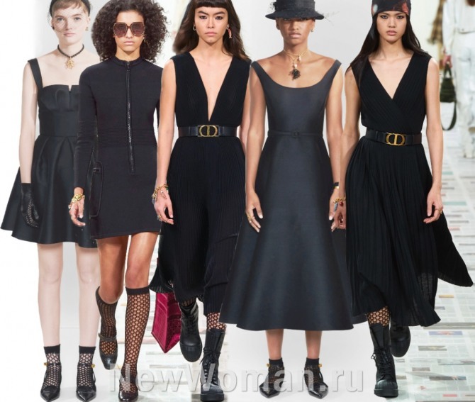 Маленькое черное платье 2021 года от Диор