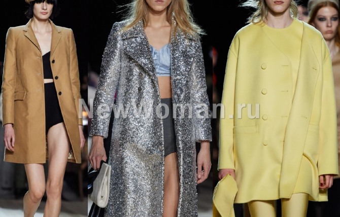 пальто в минималистическом стиле из коллекции осень-зима 2020-2021 Marc Jacobs - неделя моды в Нью-Йорке