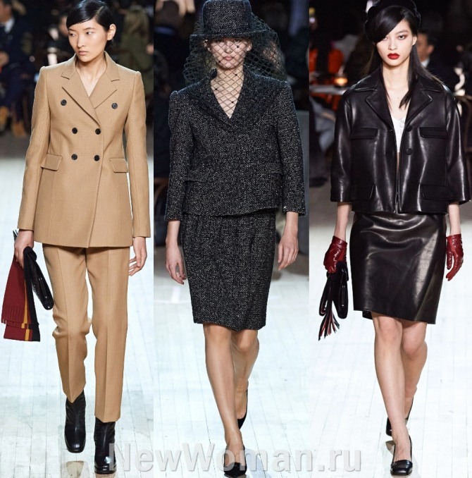 повседневные деловые женские костюмы в стиле 60-х годов с недели моды в Нью-Йорке - мода 2021 года