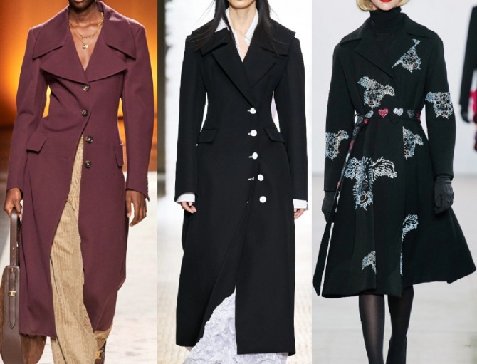 модные пальто сезона осень 2020 приталенного силуэта
