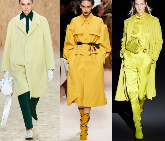 с чем носить модный плащ желтого цвета в 2021 году - стильные образы от модельеров