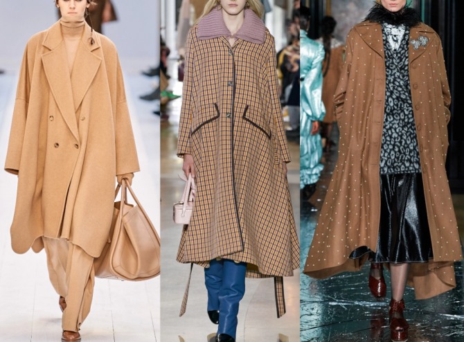 модные пальто осень 2020 - одна из тенденций А силуэт