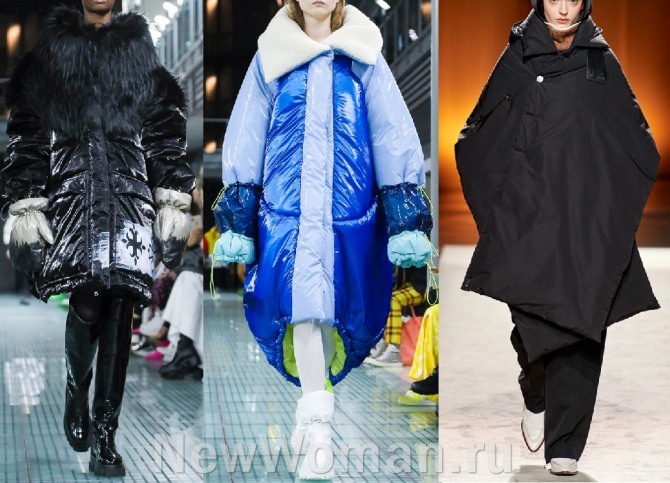 фото женских пальто из нейлона на позднюю осень 2020, идеи от модельеров модных домов