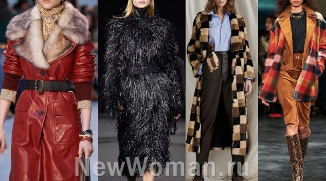 модные стильные образы на позднюю осень 2020 года - утепленные осенние пальто с дизайнерских европейских показов
