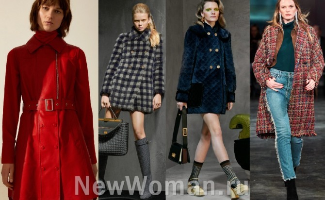 какие пальто для девушек самые стильные в сезоне осень 2020 - новинки с последних модных показов