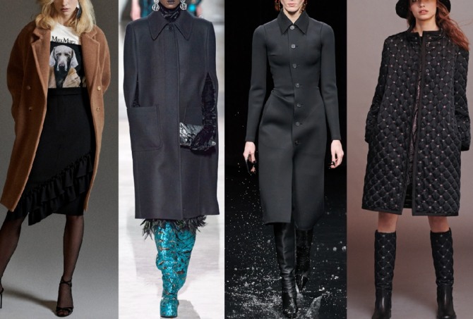 уличная осенняя мода 2020 - стильные пальто до колена