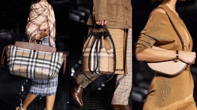 уличный стиль с недель европейской осенней моды 2020 - сумки бренда Burberry