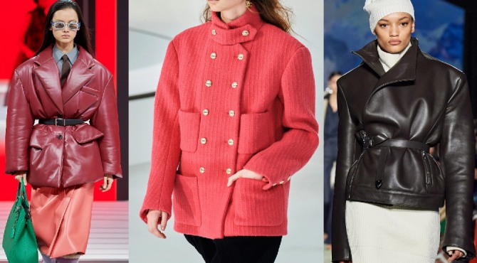 Какие дизайнерские куртки и парки для девушек и женщин самые модные в 2021 году - с мужскими широкими плечами