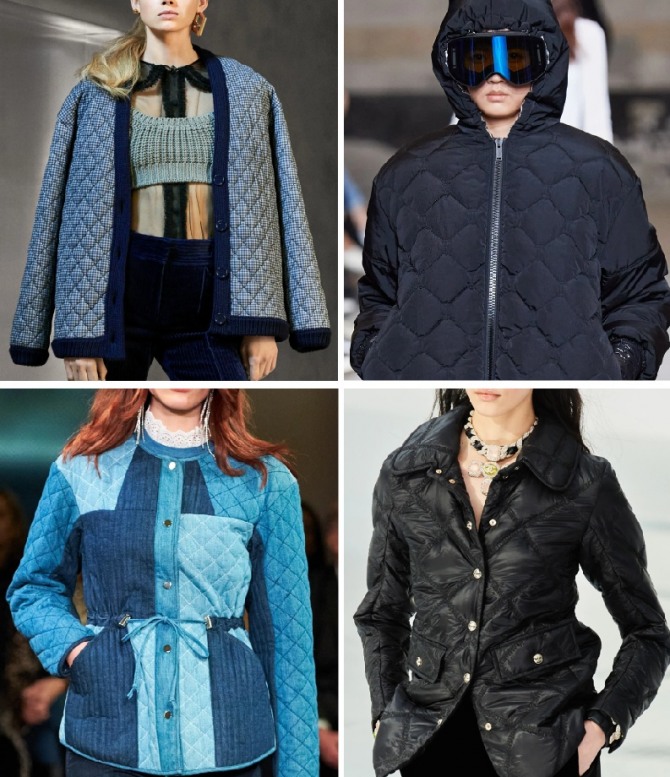 брендовые стеганые женские куртки 2021 года - фото из дизайнерских коллекций