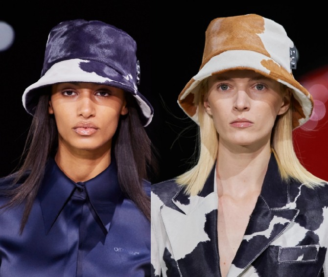 дамские дизайнерские головные уборы от бренда Off-White - панамы в дополнение к осенней одежде 2020 года
