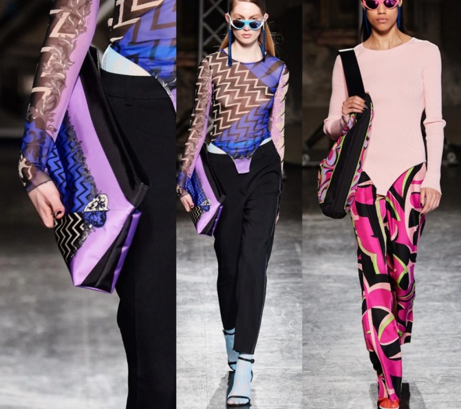 огромная сумка-косметичка и сумка-торба - стильные женские сумки от модного дома Emilio Pucci на сезон осень-зима 2020-2021