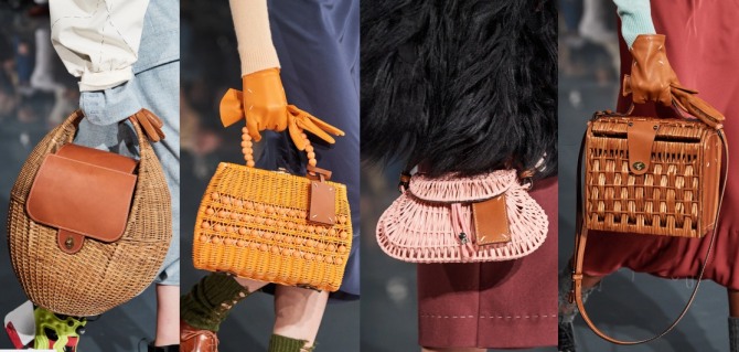 плетеные сумки сезона осень 2020 от бренда Maison Margiela