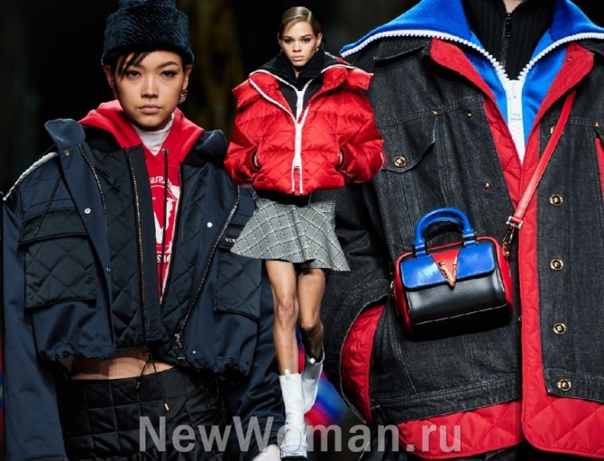 высокая мода осень-зима 2020-2021 - молодежные куртки от бренда Versace