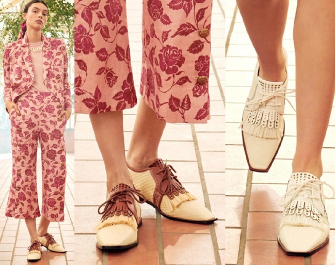 туфли дерби женские от бренда Zimmermann - обувная мода для девушек на весну-лето 2021 года