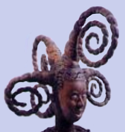 маска женщины из Нигерии (область реки Calabar)