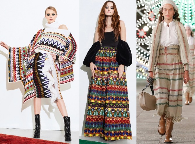 красивые яркие модные юбки 2021 года с этническим орнаментом