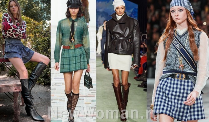 короткие молодежные юбки для девушек 2021 года - фото из коллекций мировых брендов