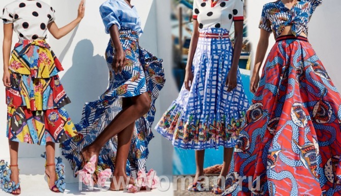 модная курортная одежда 2021 года от мировых модельеров - яркие легкие юбки для отдыха на море