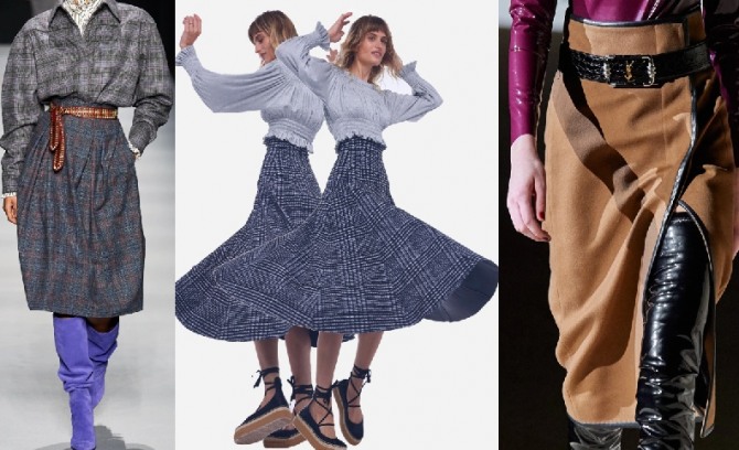 шерстяные брендовые юбки 2021 года - новые фасоны