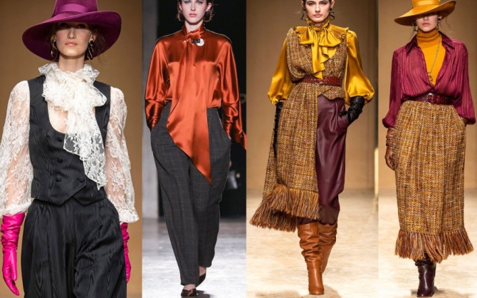 элегантные стильные образы для женщин за 40 - с красивыми блузками, обувью и аксессуарами