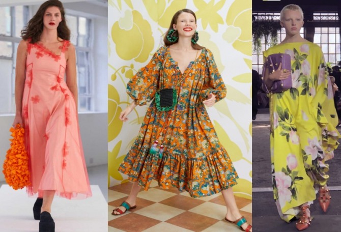 повседневные летние платья 2021 года - фасоны для полных с последних модных показов, фото новинок с подиума