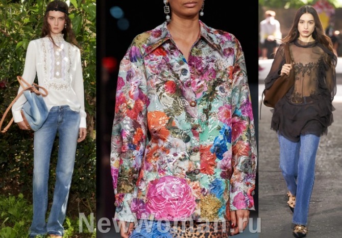 блузы и туники - уличная мода 2021 года