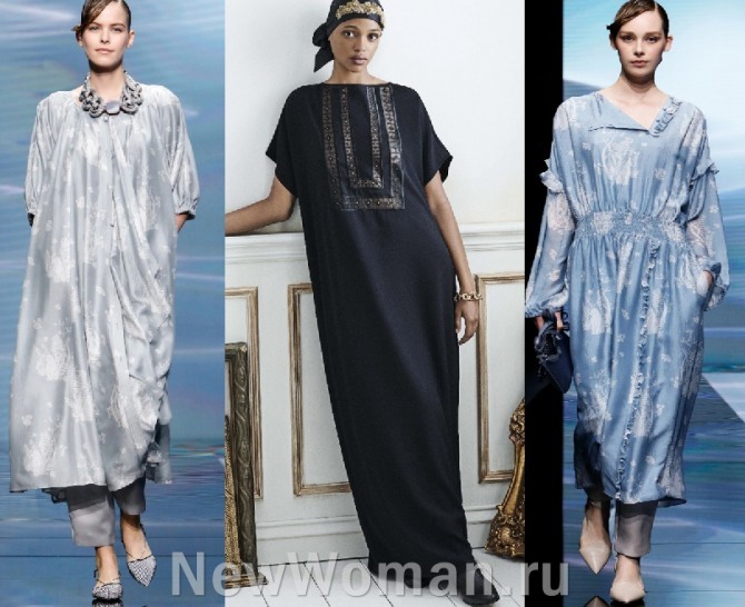 стильные летние вечерние брендовые платья для полных женщин за 40 лет - фото с модных показов на весну-лето 2021 года