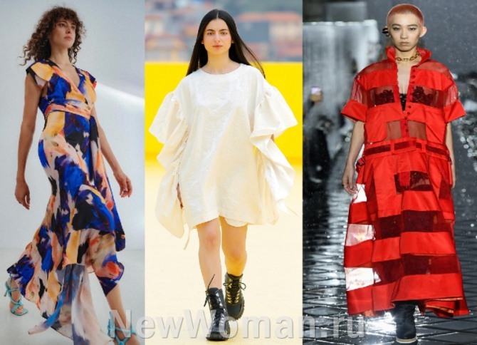 новинки летней моды 2021 для полных девушек - повседневные летние платья с подиумов мировых столиц