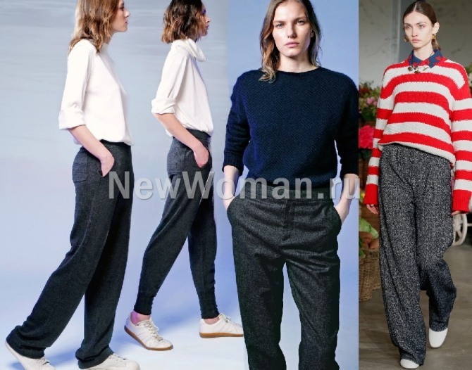 офисные женские комплекты с брюками - с чем модно сочетать