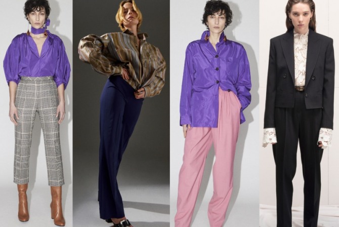 с чем носить и сочетать самые модные деловые дизайнерские блузки сезона осень-зима 2021-2022