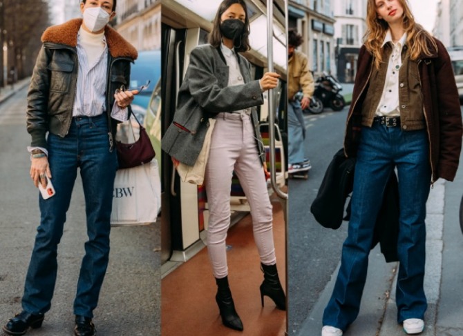 Парижский стрит-стайл - уличная женская деловая мода 2021-2022