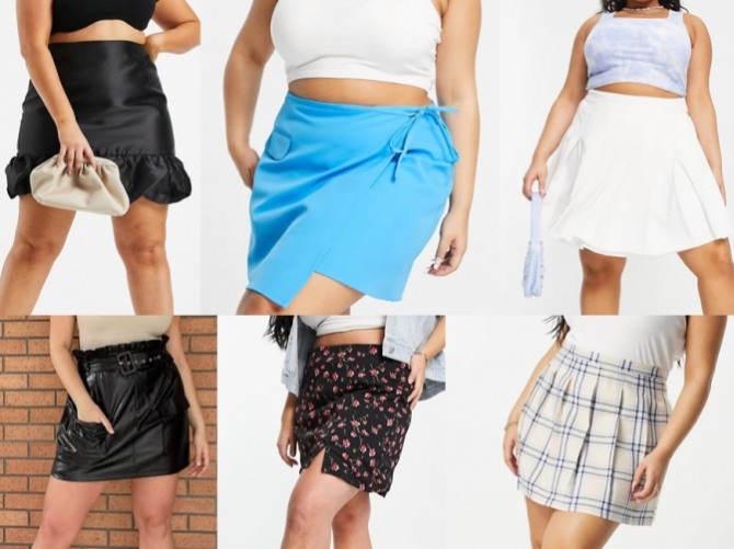 летние мини юбки 2021 года для полных девушек - какие принты и фасоны актуальные
