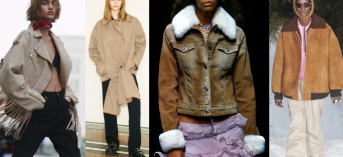 модели женских курток из замши сезона осень-зима 2021-2022 - фото из коллекций европейских дизайнеров
