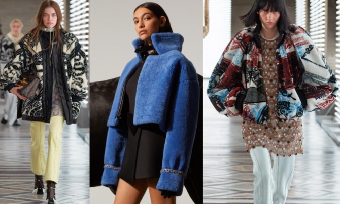 куртки из плюша от стилистов модных домов на сезон осень-зима 2021-2022