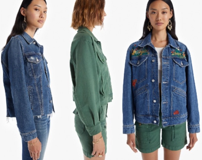 летние джинсовые куртки для девушек - мода 2022 года