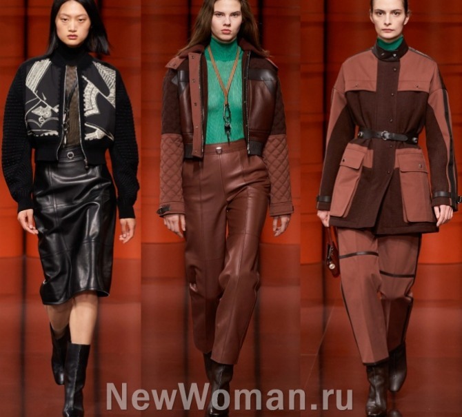 высокая мода от французских кутюрье - куртки с парижской недели моды на сезон осень-зима 2021-2022 от Hermès