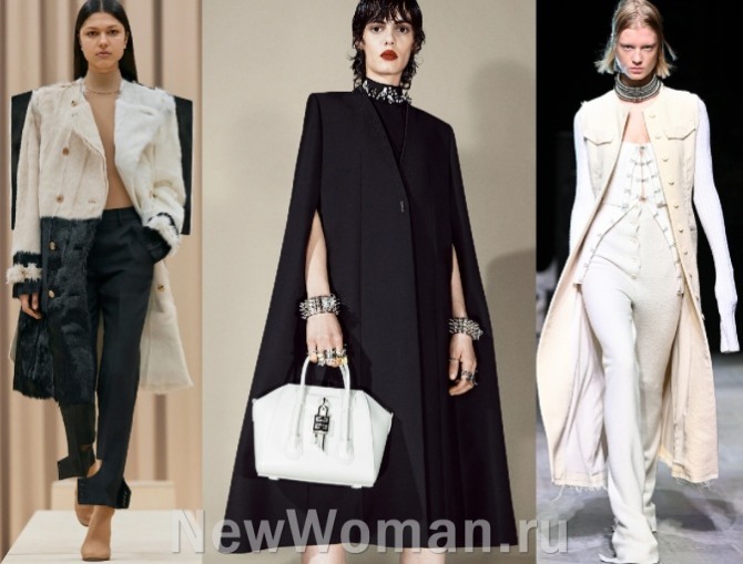 Какие женские пальто самые модные в 2022 году - пальто без воротника