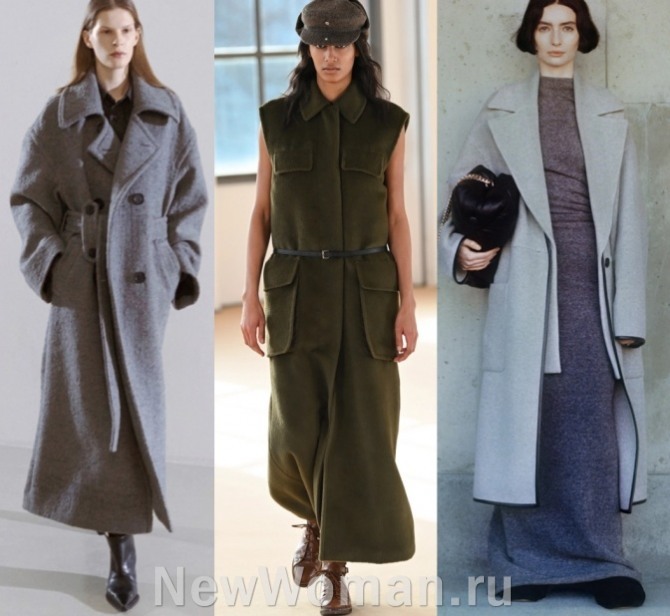 модные пальто мидакси в английском и военном стиле - женская мода в верхней уличной одежде 2022 года