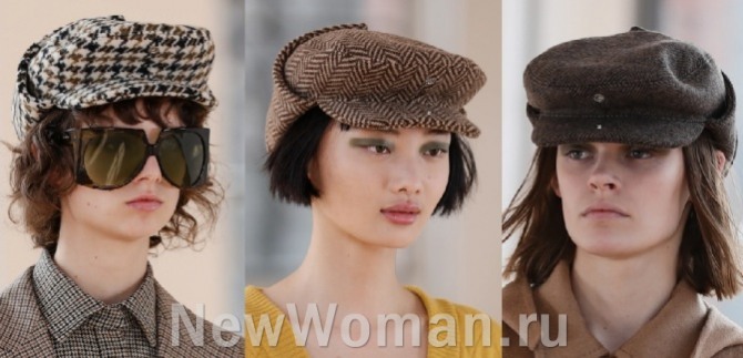 женская шерстяная кепка с ушками в английском стиле - модель называется "ватсон" - основные тенденции в моде на дамские головные уборы сезона осень-зима 2021-2022