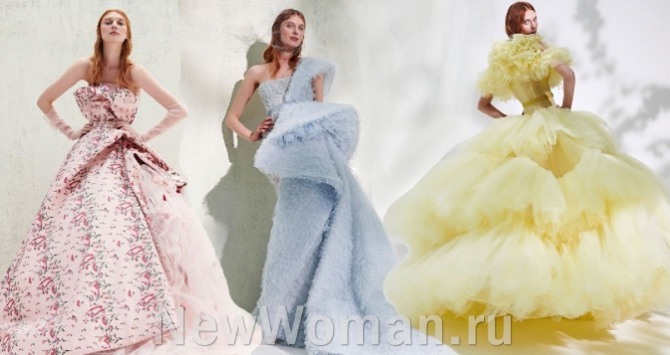 дорогие бальные платья от кутюр - вечерняя мода 2022 года