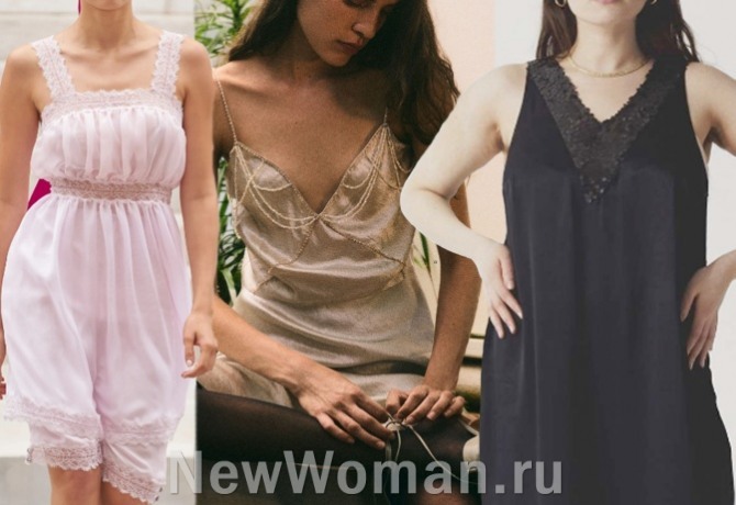 фото трендов модных платьев 2022 года - платье-сарафан на голое тело