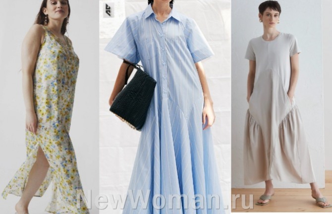 платья 2022 года в минималистическом стиле для полных