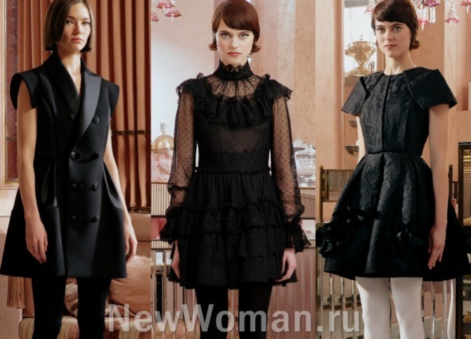 стильные варианты 2022 года маленького черно платья