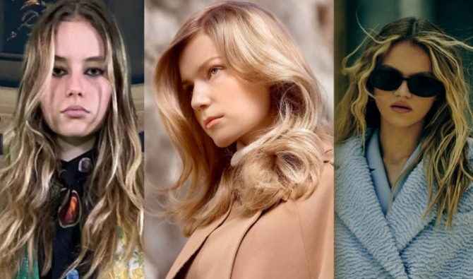 светлые перышки-пряди в длинных волосах - фото трендов на сезон осень-зима 2021-2022 для длинных женских волос