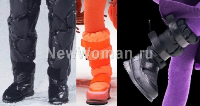 в тренде зимние сапоги-дутики на протекторной подошве или танкетке - зимняя женская модная обувь 2022 года