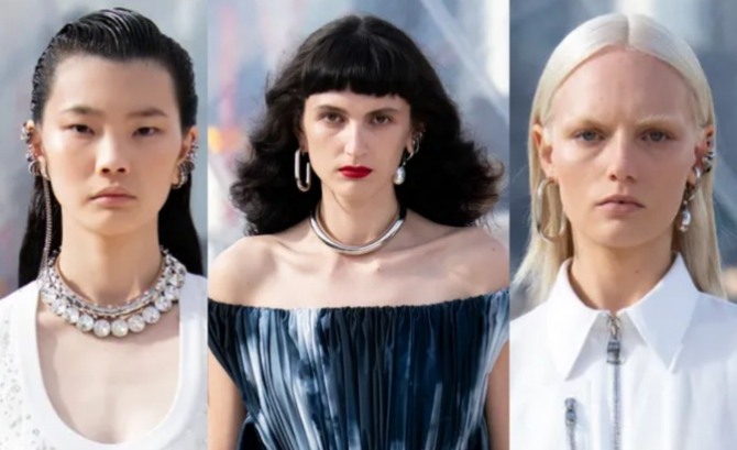 Модные прически весна-лето 2022 для длинных волос - повседневные и вечерние стильные варианты с модного показа Alexander McQueen
