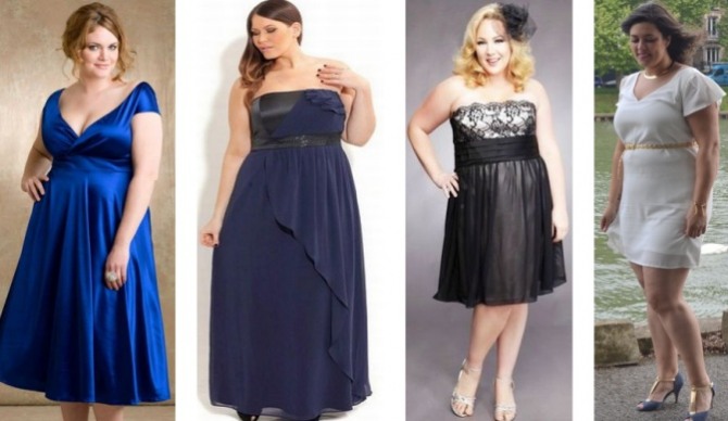 какого цвета выбрать нарядное платье полной женщине?