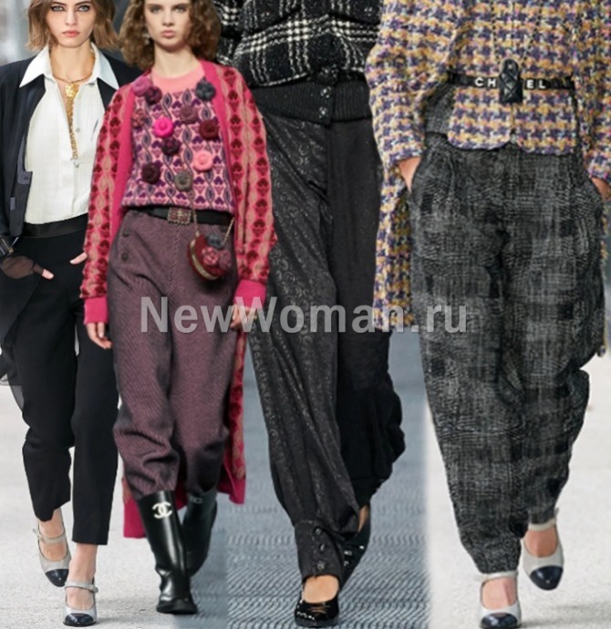 главные тенденции брючной моды осень-зима 2022-2023 от бренда Chanel
