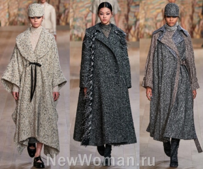 модные шерстяные пальто для женщин в возрасте - фасоны с модных показов весна-лето 2022
