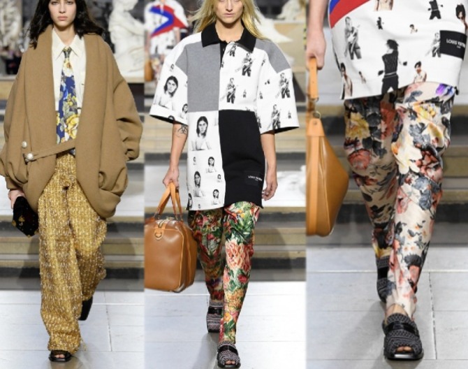 женские брюки из шелка - фото из коллекции Louis Vuitton (Парижская неделя моды) на весну 2023 года